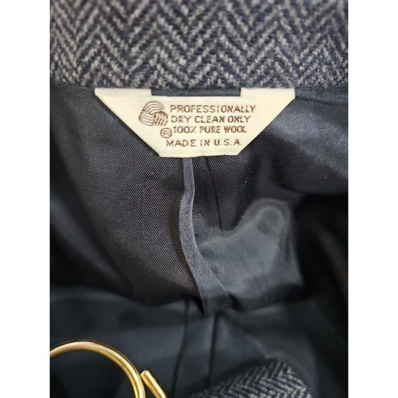 Vintage Hunt Valley Men's 42R Pure Wool Tweed Jacket Coat - Picture 5 of 9